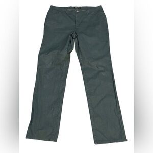 Lafayette 148 Straight Leg Shimmer Teal Pants 12 NWOT